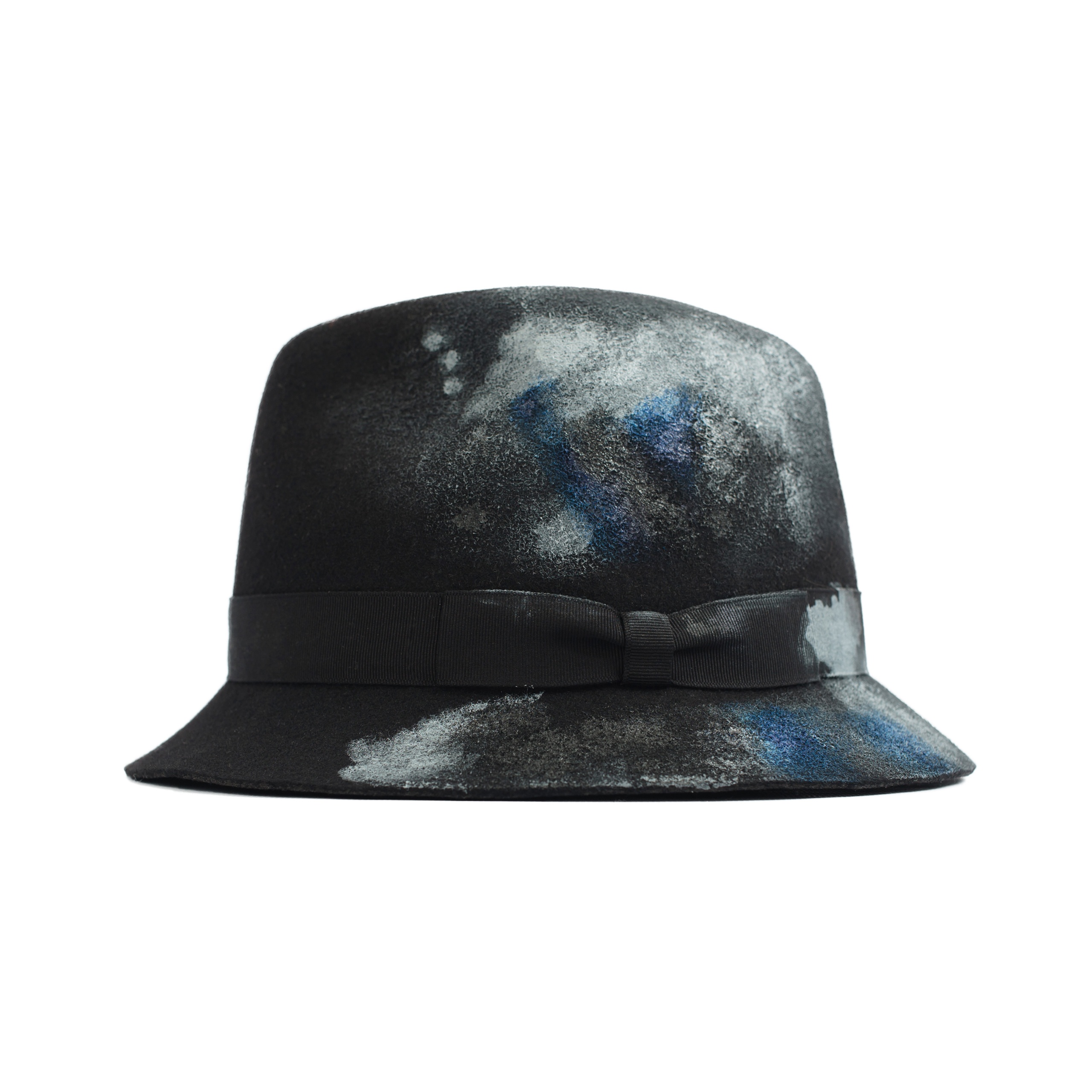 BLACK HAT WITH PAINT MARKS - 4