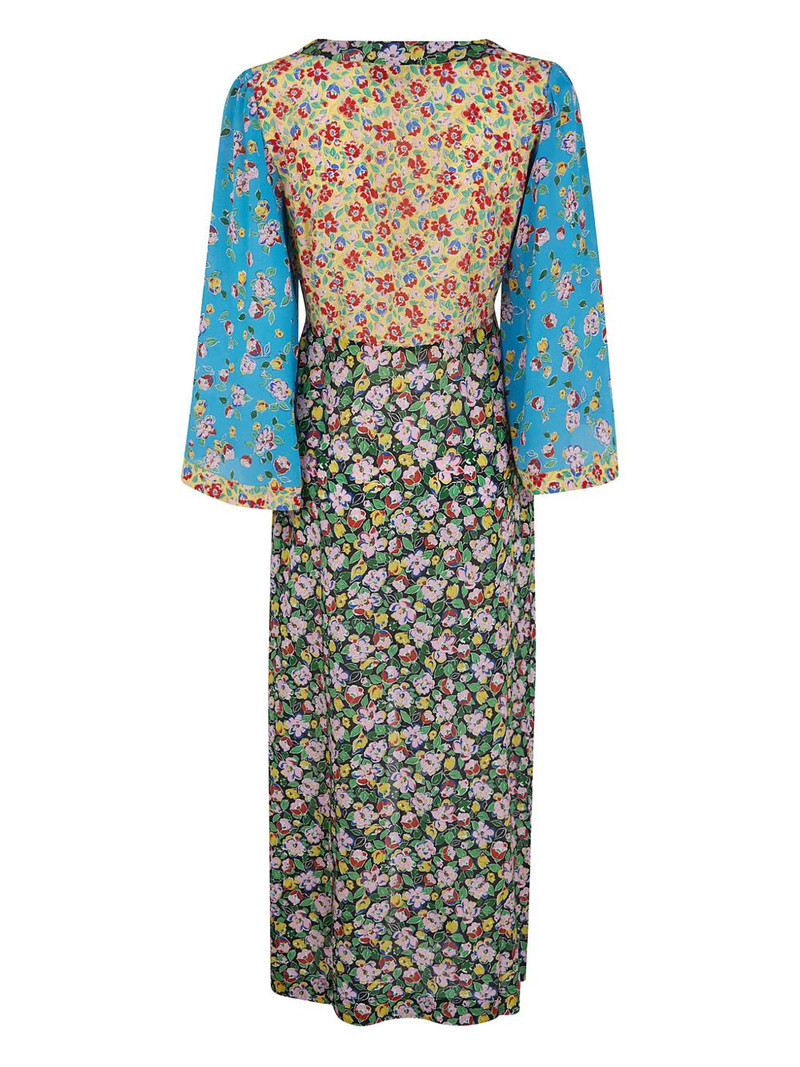 RIXO floral belted midi dress outlook