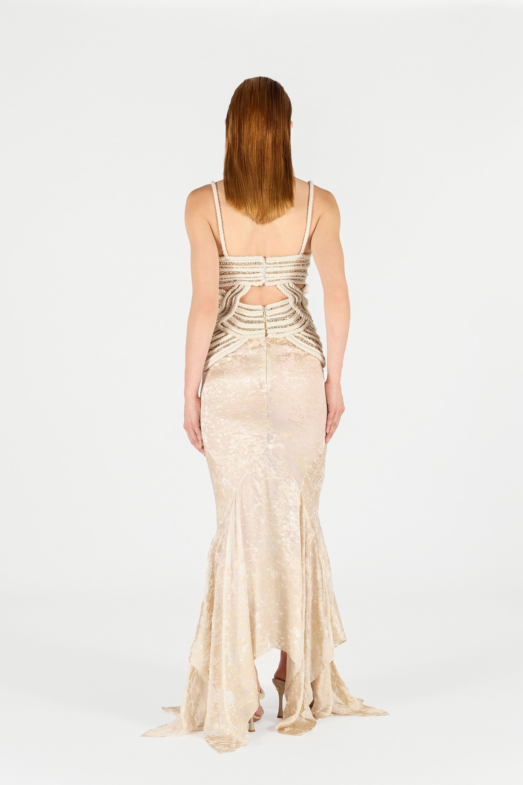 Wall Print Long Dress - 4