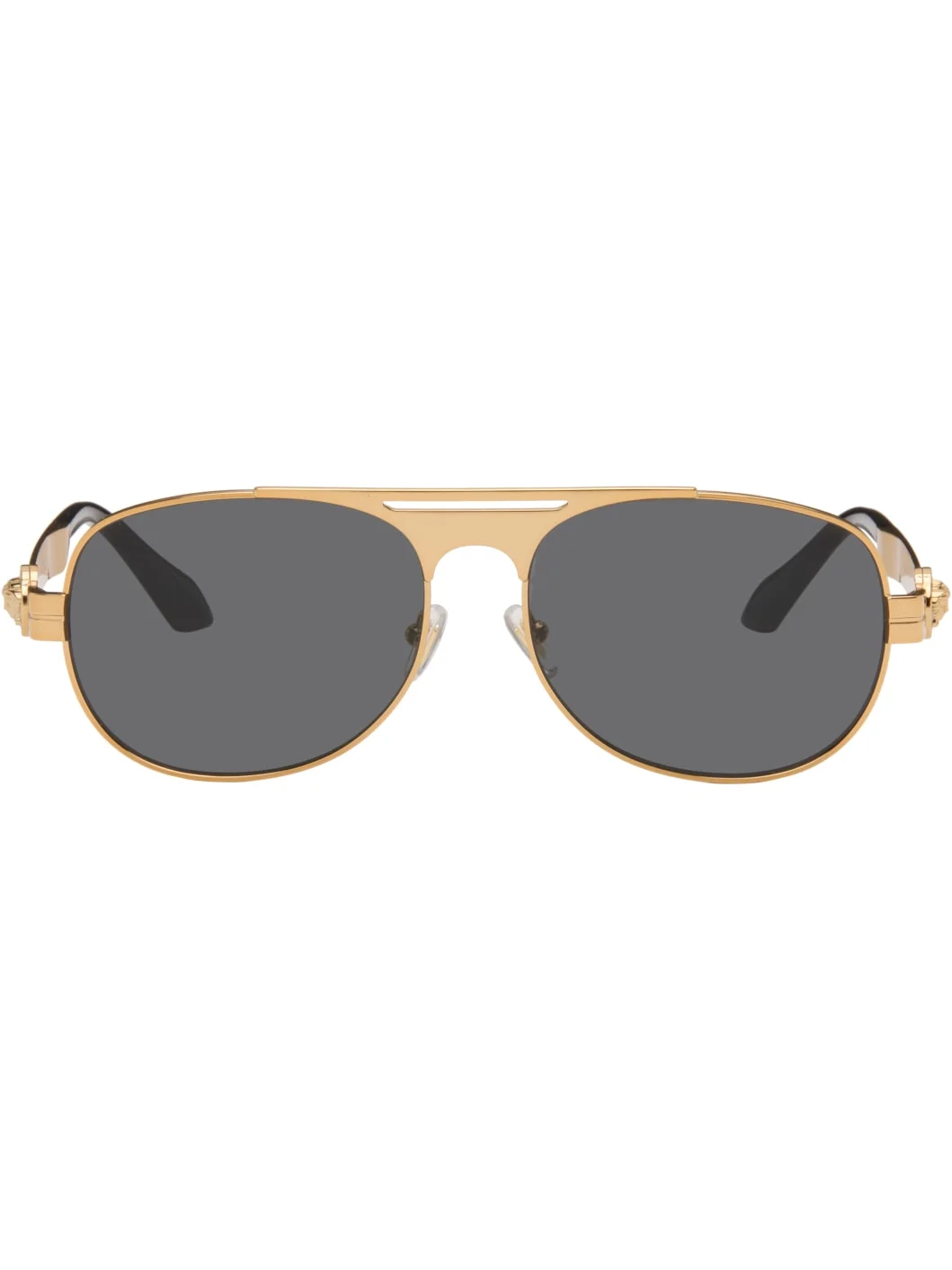 Gold Clarck Pilot Sunglasses - 1