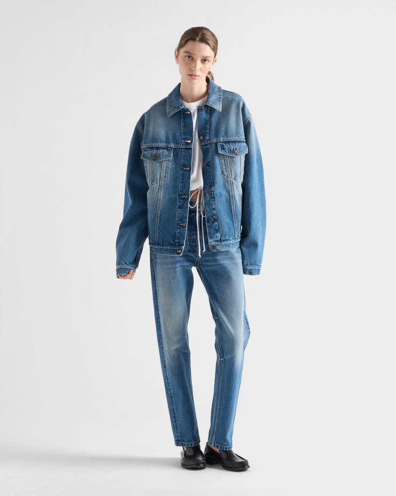 Prada Denim blouson jacket outlook