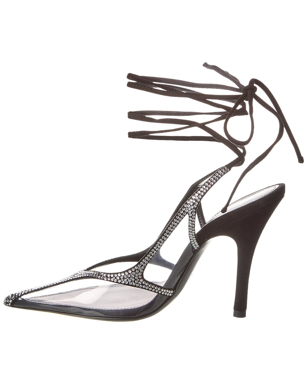 The Attico Venus Suede & Vinyl Slingback Pump - 2