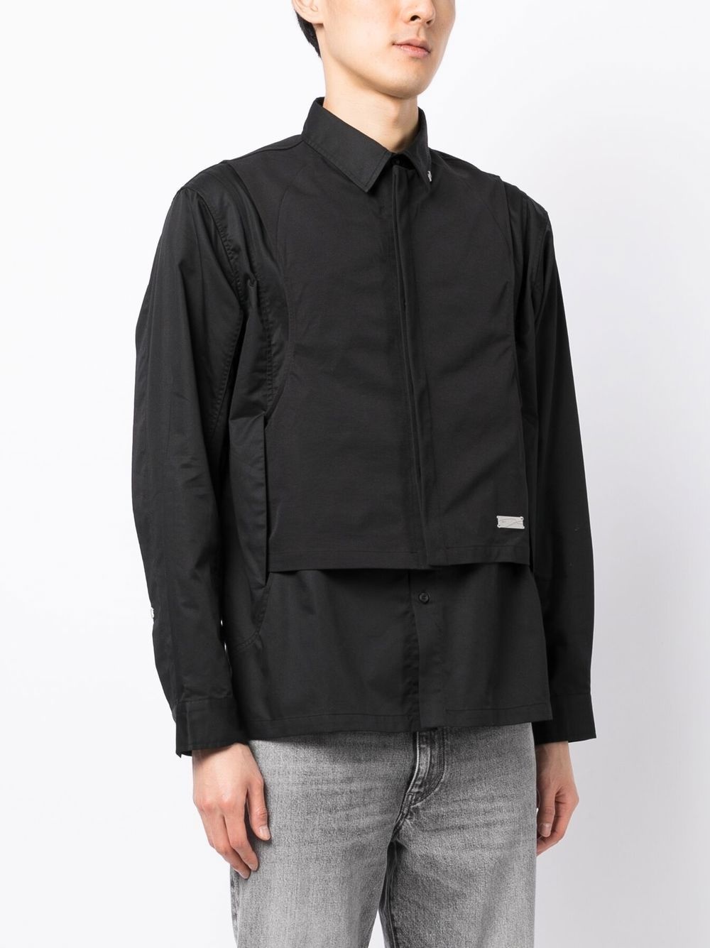 long-sleeved layered shirt - 3