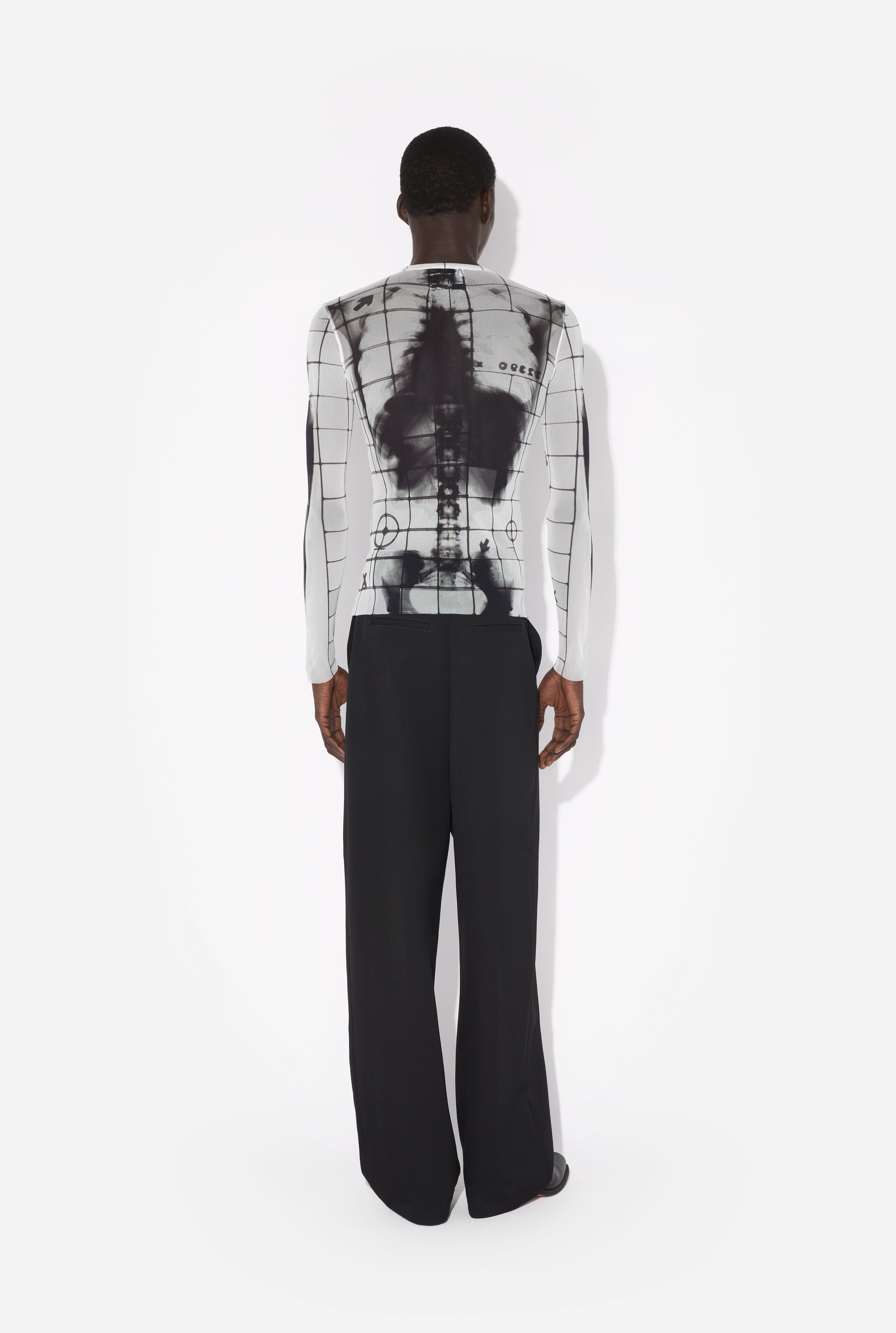 Jean Paul Gaultier THE WHITE SQUELETOR TOP | REVERSIBLE