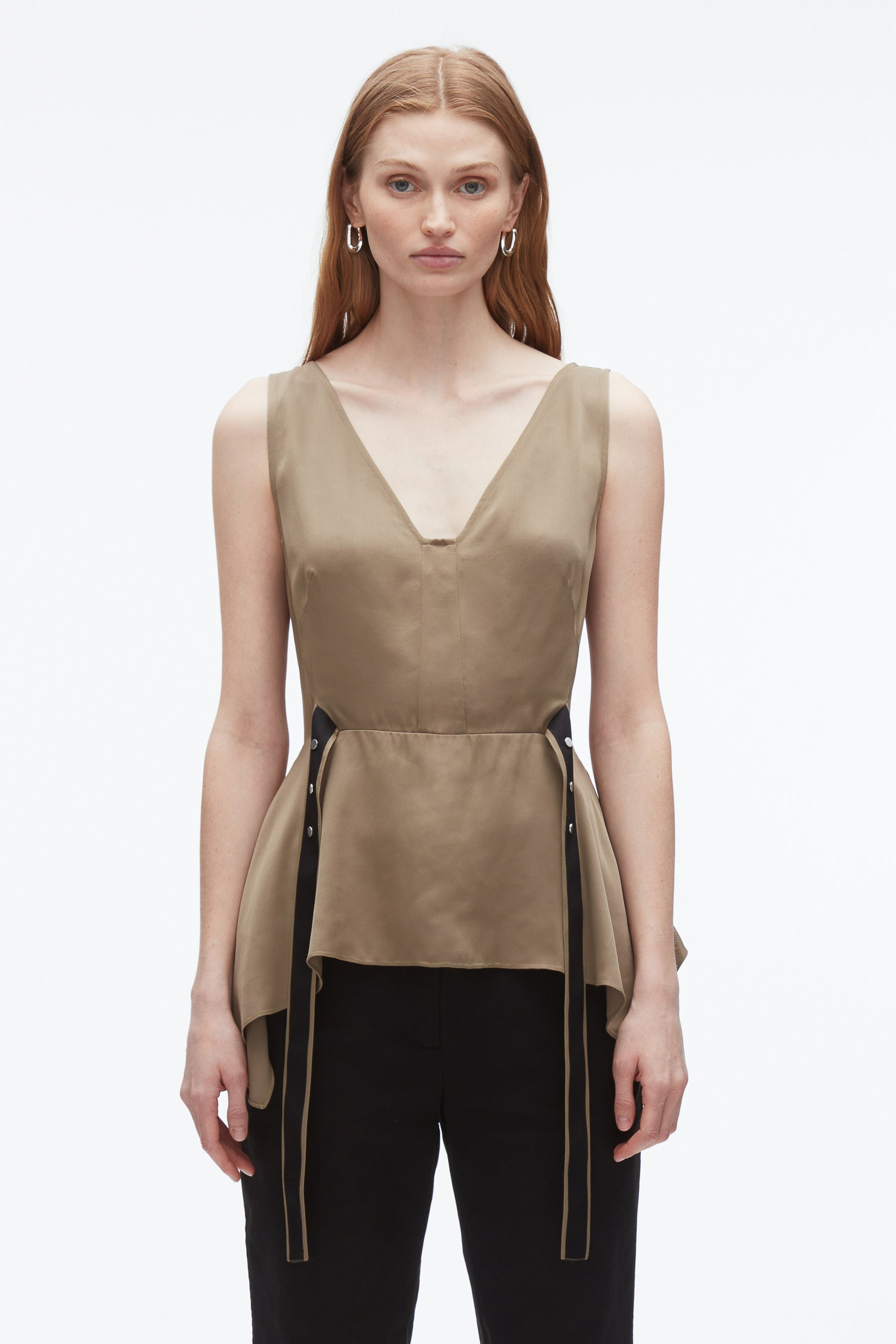 V-Neck Flounce Tank - 3