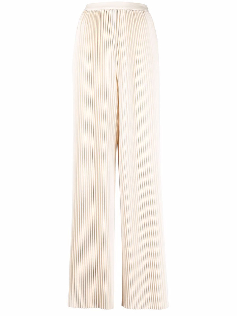 straight-leg plissé trousers 1
