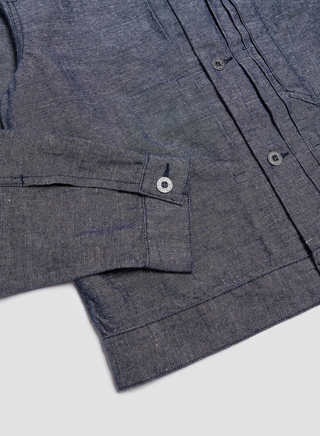 Japanese Type 1 Jacket Cotton Linen in Navy - 10