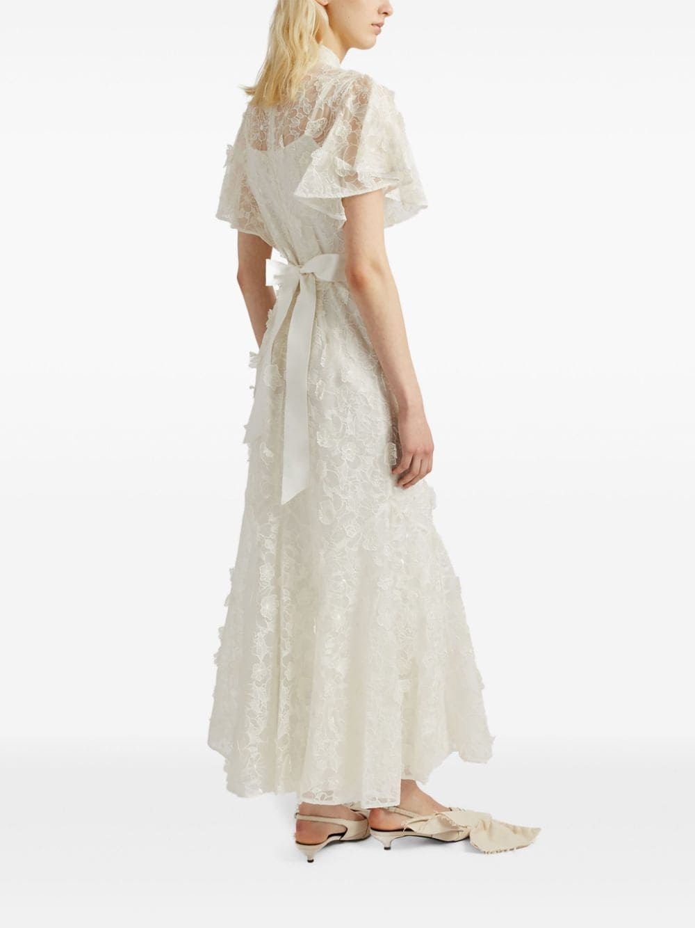 Celestina cutwork-organza dress - 3