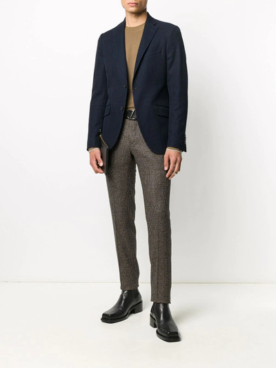 Etro herringbone pattern blazer outlook