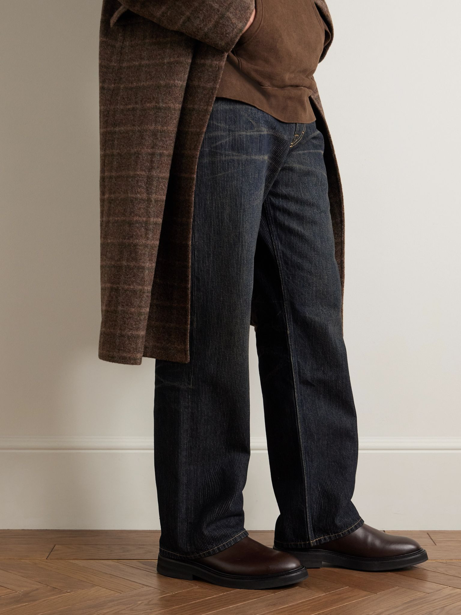 Officer Leather Chelsea Boots Dark brown - 2