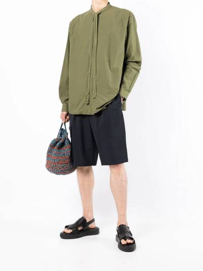 N°21 drawstring-neck cotton shirt outlook