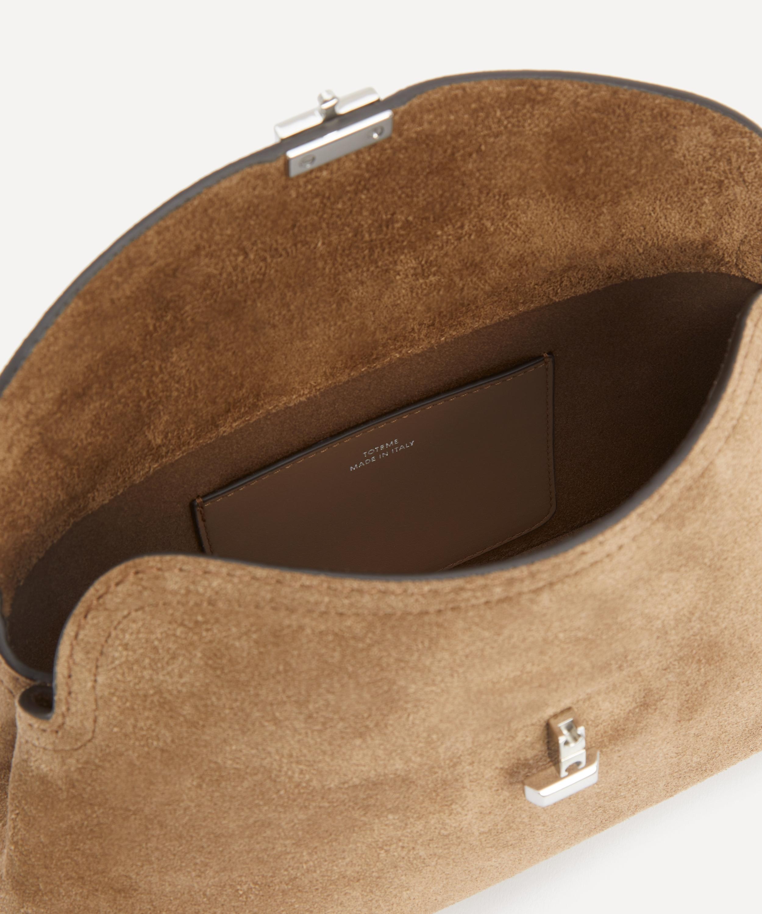 T-Lock Suede Clutch Bag - 6