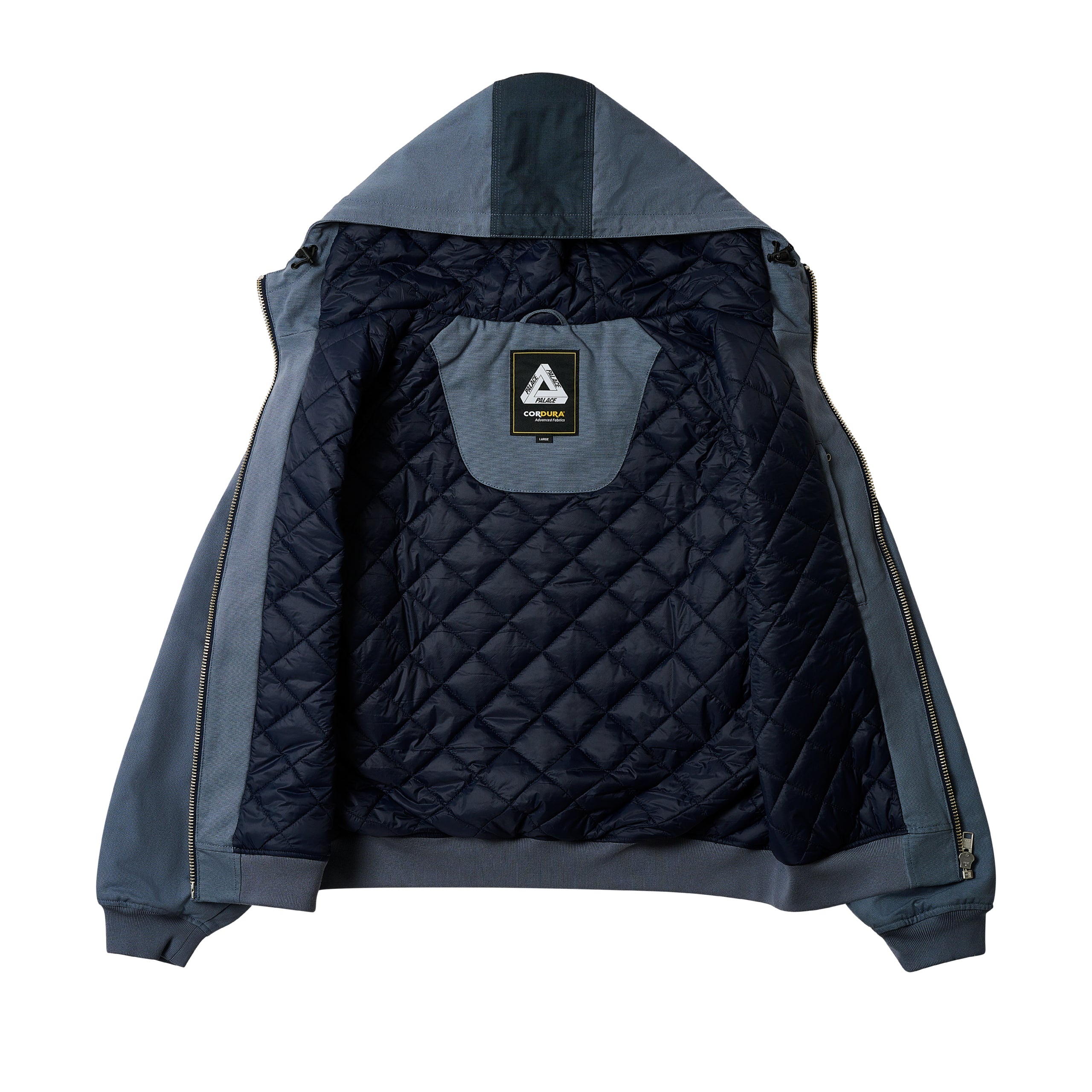 PALACE CORDURA DUCK CANVAS JACKET BLUE - hwk146x6gr4x | REVERSIBLE