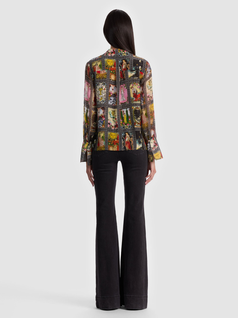 Alice + Olivia WAN SILK BLOUSE outlook