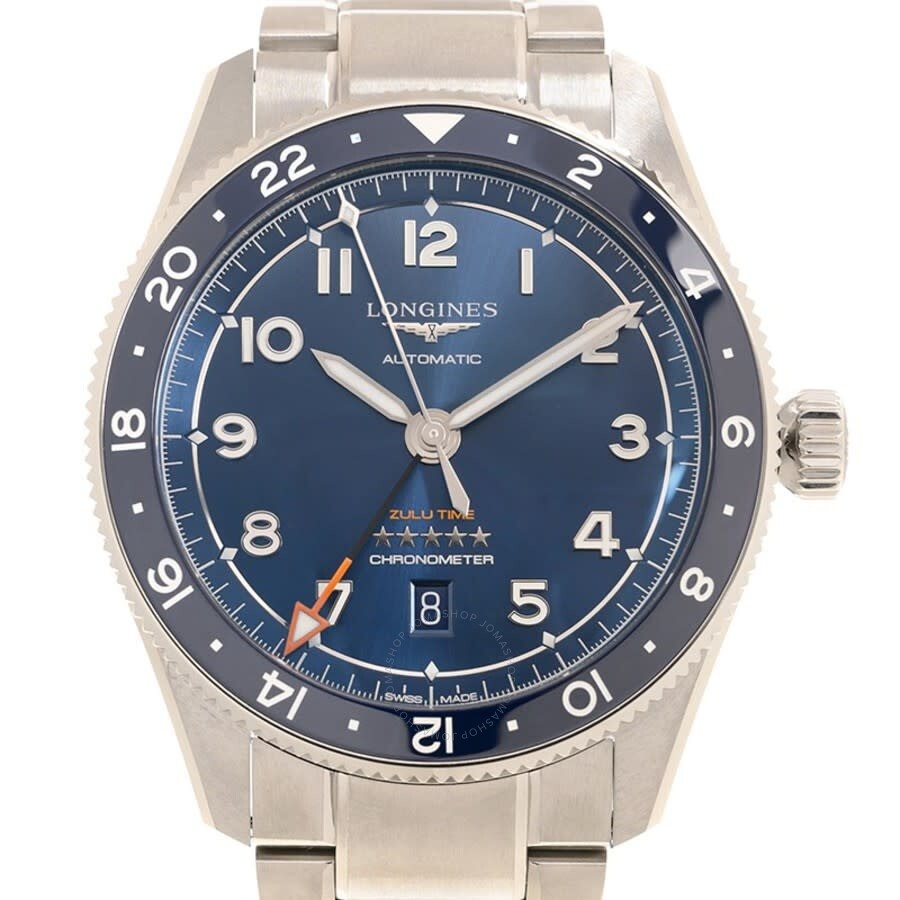 Longines Spirit Zulu Time Automatic Blue Dial Men's Watch L3.812.4.93.6 - 2