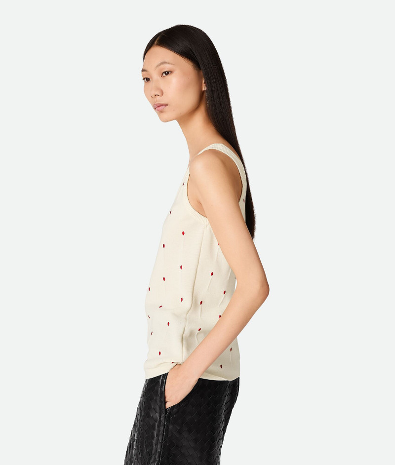 Bottega Veneta Cotton Embroidered Matches Tank Top outlook