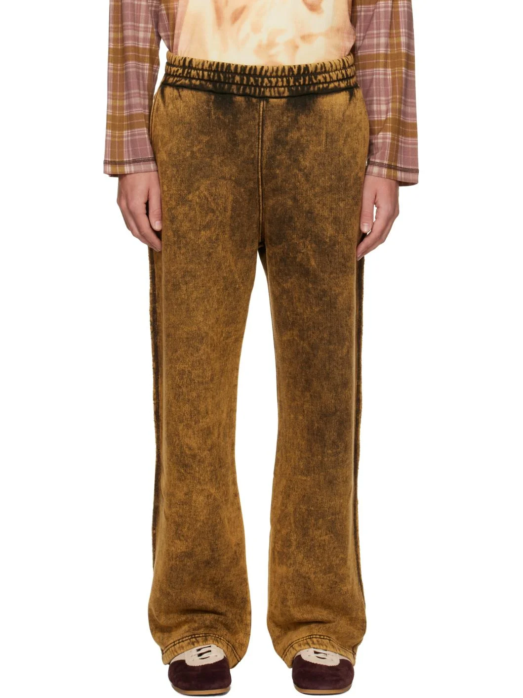 Brown P-Martains-Raw Sweatpants - 1