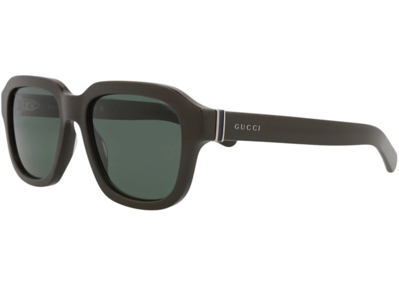 GUCCI Gucci Square-Frame Recycled Acetate Sunglasses Brown Brown Green (GG1508S-30014786-004) outlook