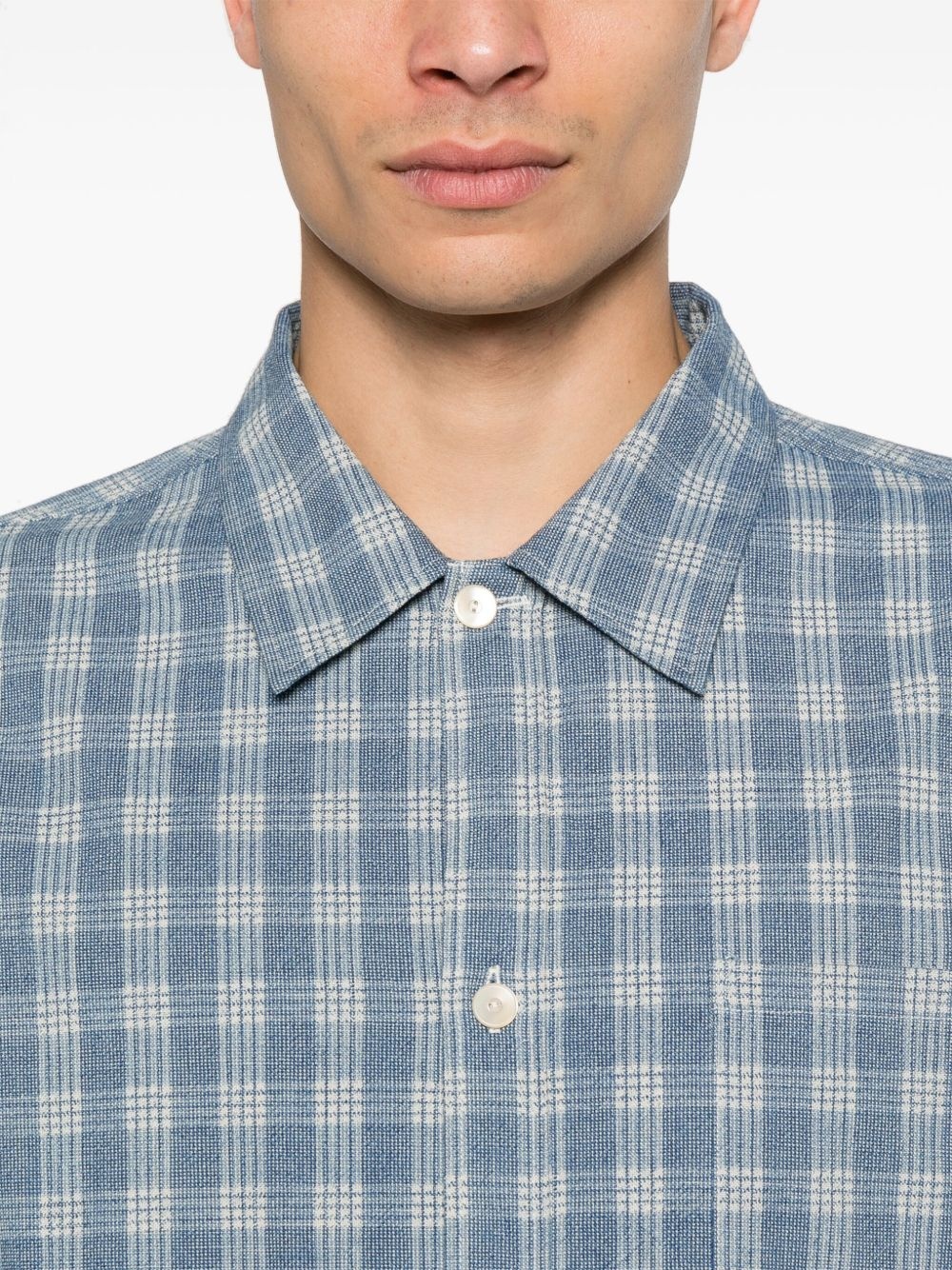 checked shirt jacket - 5