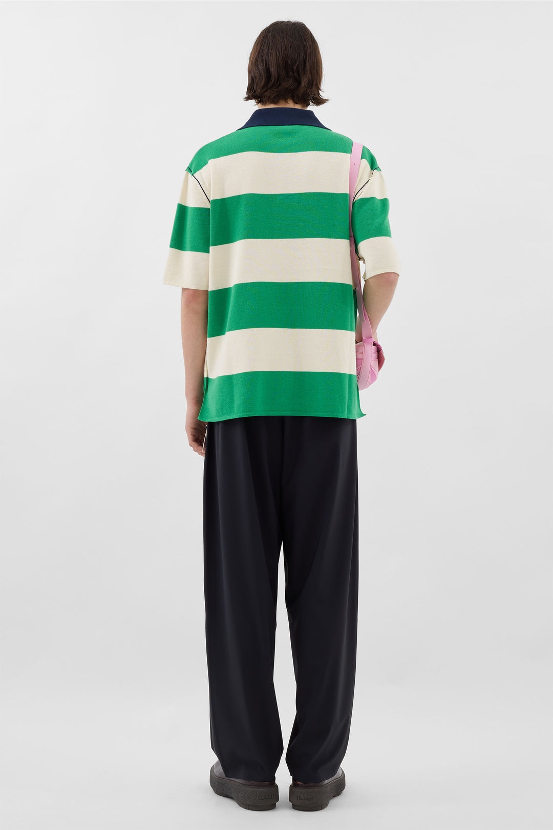 MAGLIAUNITA STRIPED POLO / emerald green & cream - 4