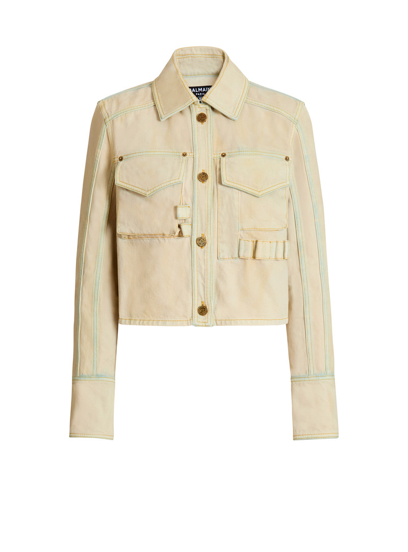 Faded denim jacket 1