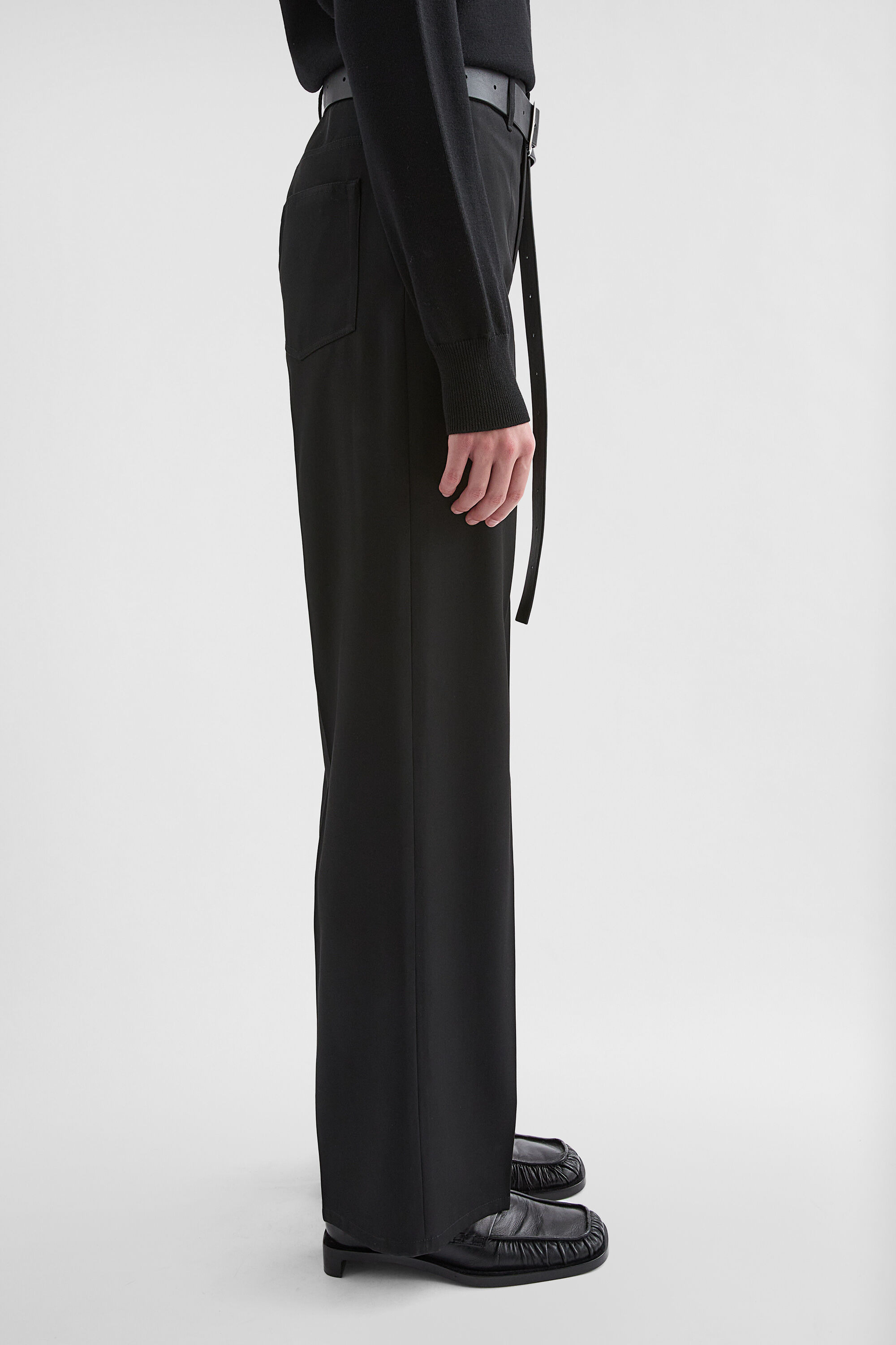 Lightweight Wool Gabardine Trousers - 2