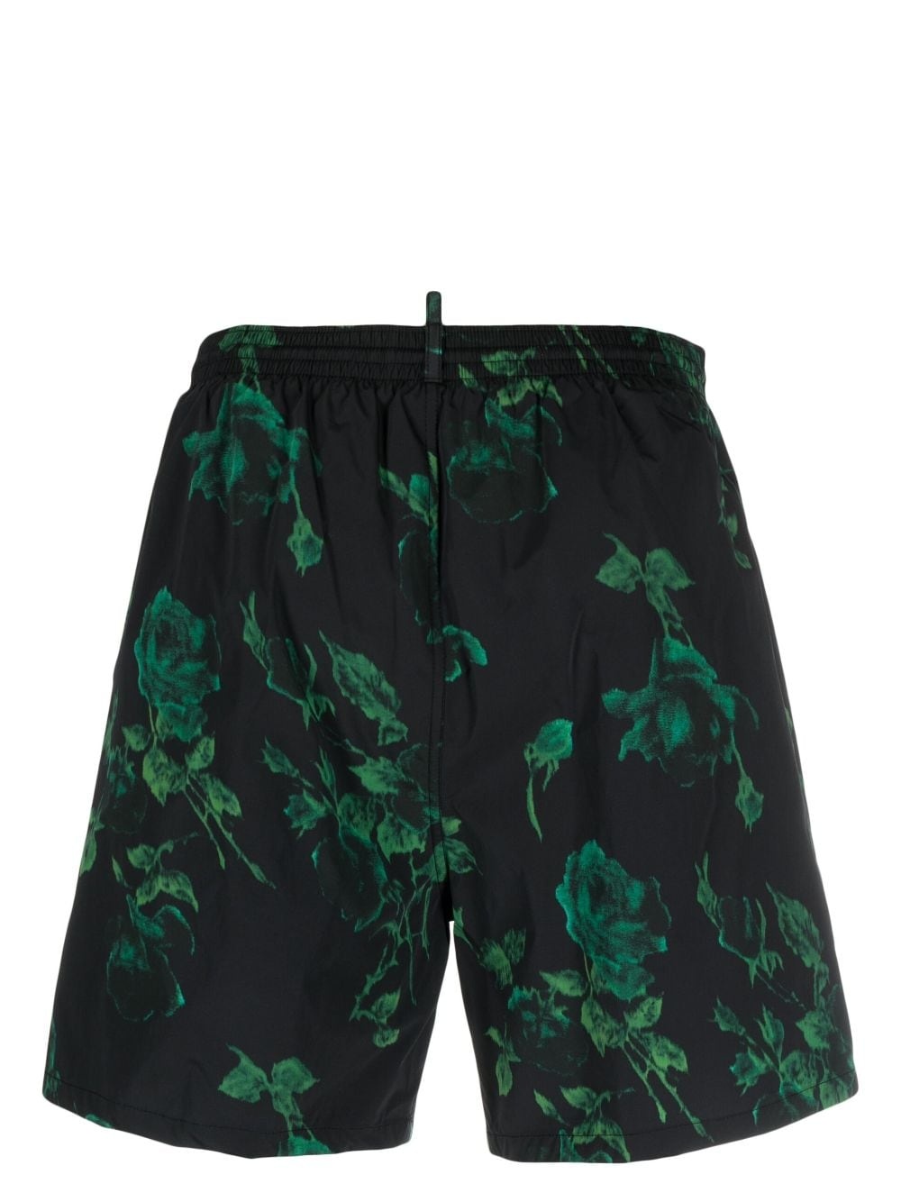 rose-print swim shorts - 2
