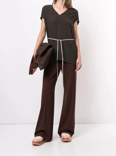 Rick Owens tie-waist T-shirt outlook