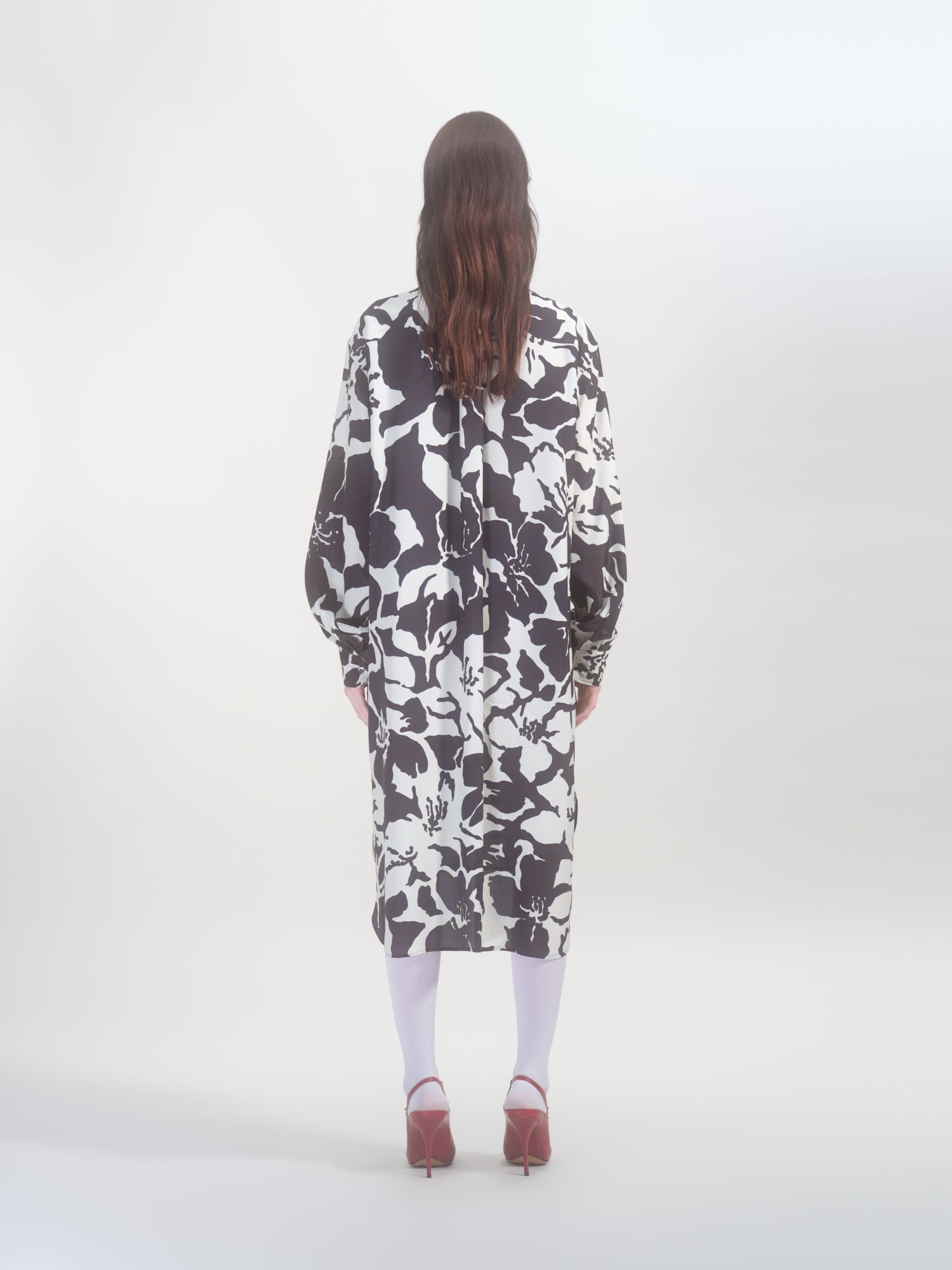 FLORAL SHIRT DRESS - 4