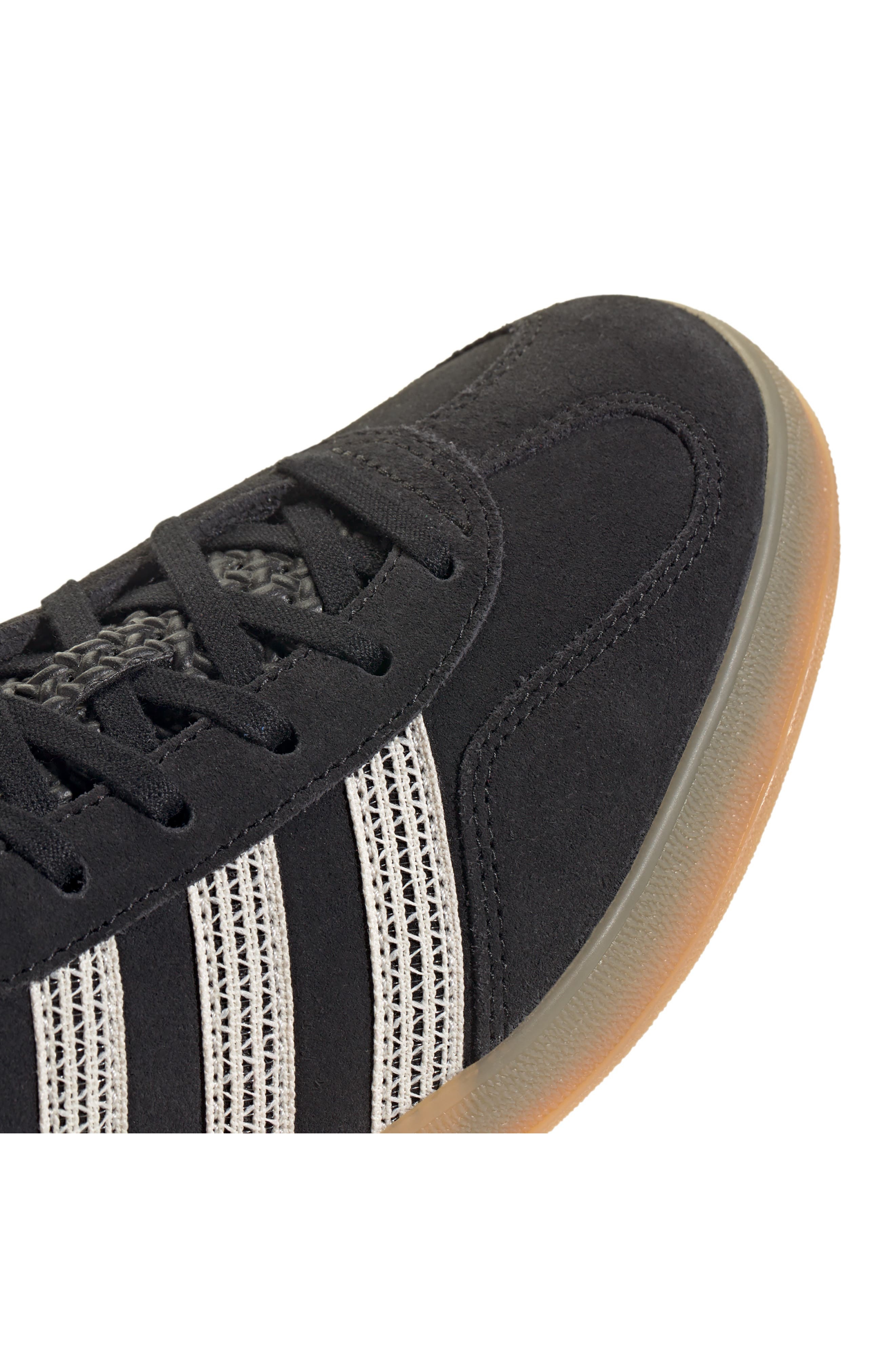 adidas Gazelle Indoor Sneaker in Black/Wonder White/Gum at Nordstrom - 8
