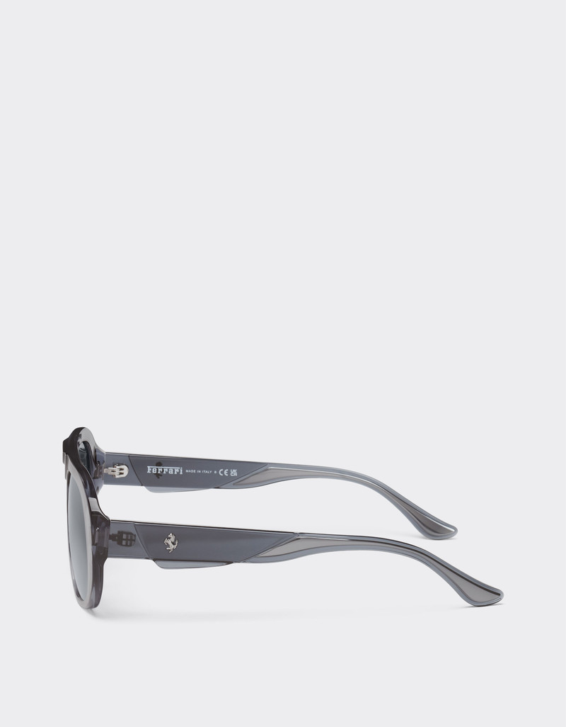 Ferrari sunglasses in ocean colour acetate with light blue lenses 4