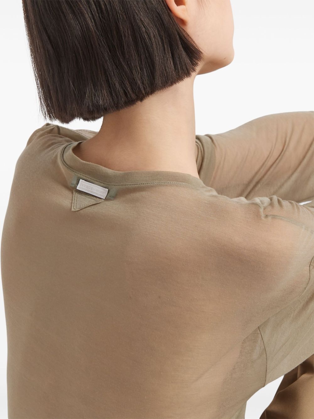 semi-sheer T-shirt - 4