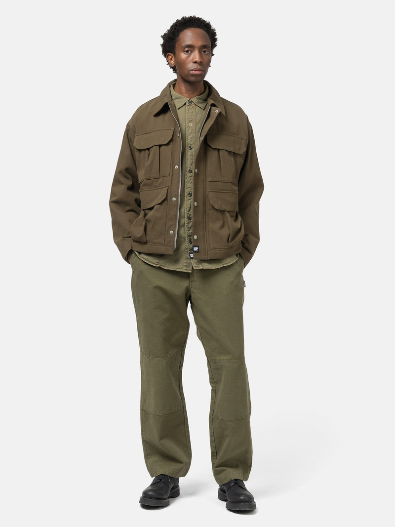 NEIGHBORHOOD Double Knee Duck Pants Olive Drab outlook
