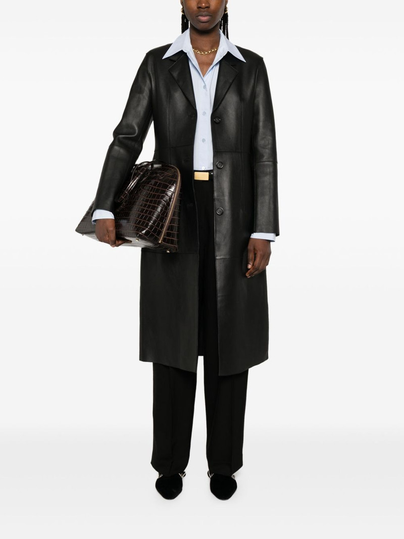 TOTEME leather coat outlook