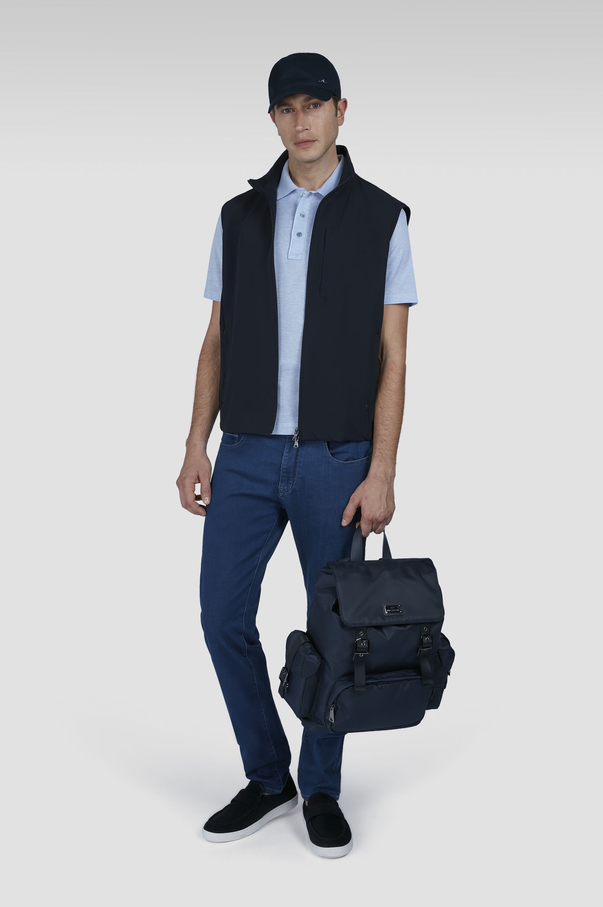 JEANS IN GIZA COTTON STRETCH DENIM - 2