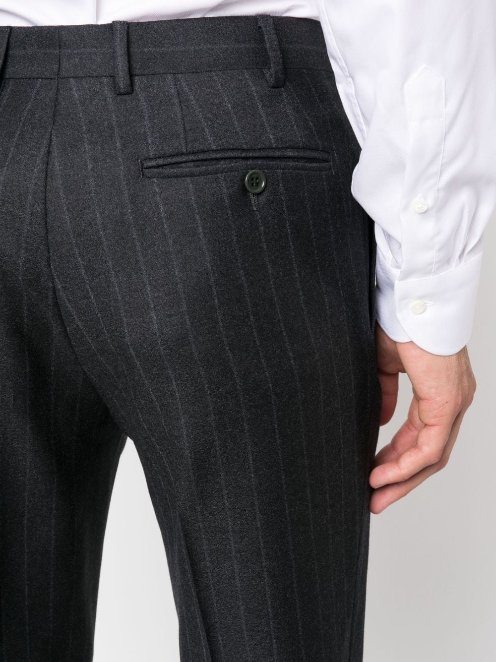 pinstripe single-breasted suit - 6