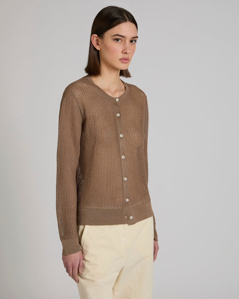 SLOWEAR Regular fit viscose cardigan outlook
