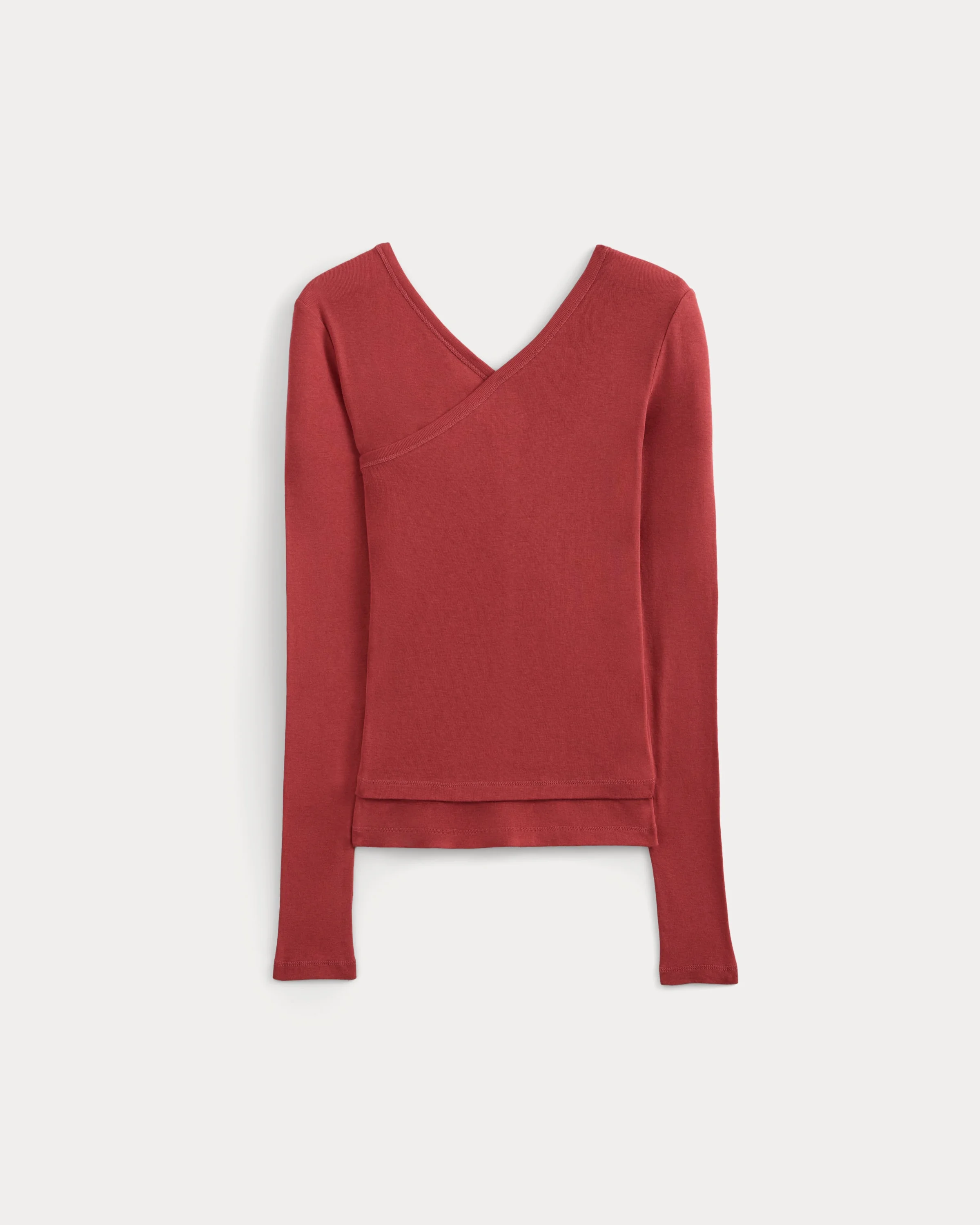 TISSUE DOUBLE LAYER ONE SHOULDER TOP - 1