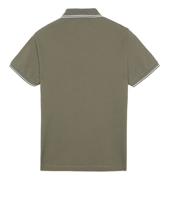 22S18 STRETCH PIQUÉ OLIVE GREEN - 2