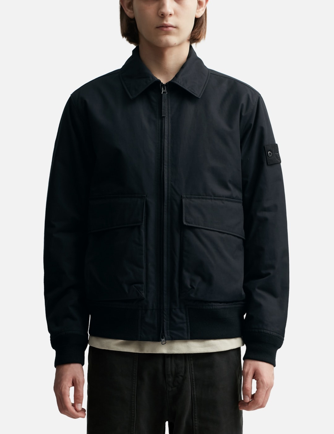 Stone Island WEATHERPROOF COTTON CANVAS GHOST PIECE JACKET hbx