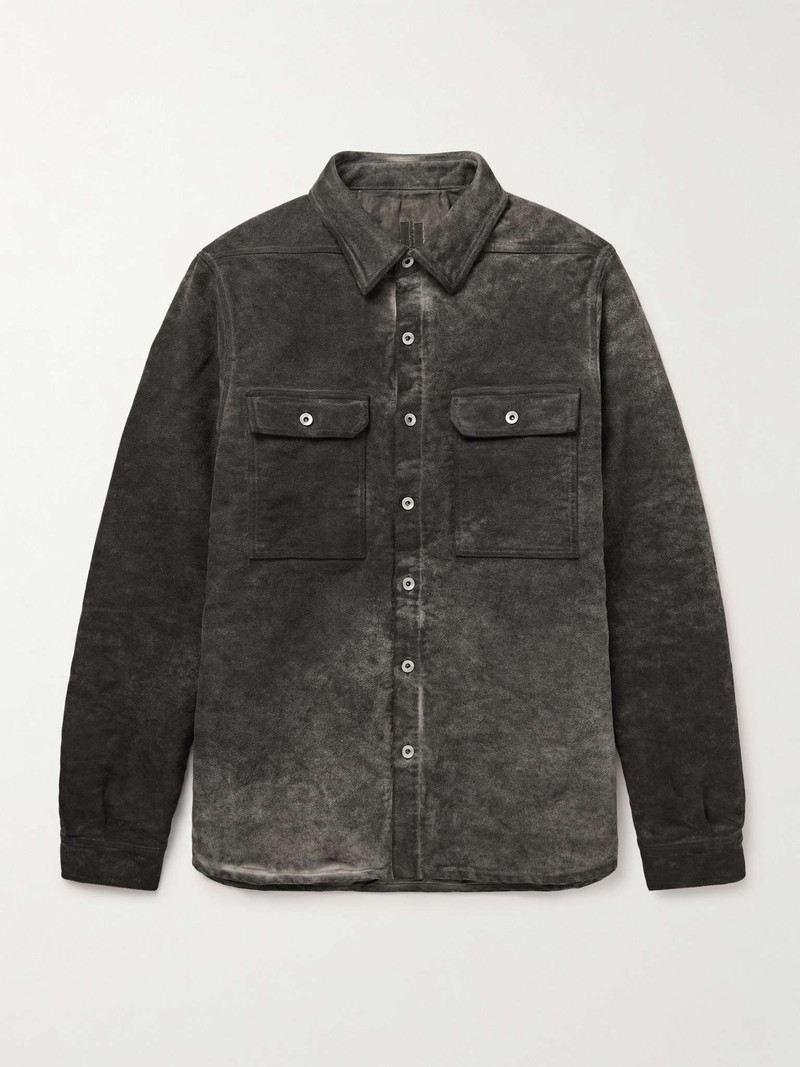 Padded Garment-Dyed Cotton-Moleskin Overshirt - 1