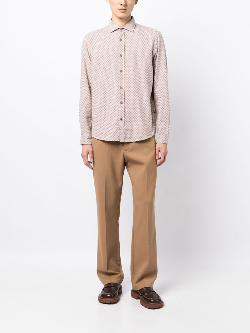 BOSS micro-dot cotton shirt outlook