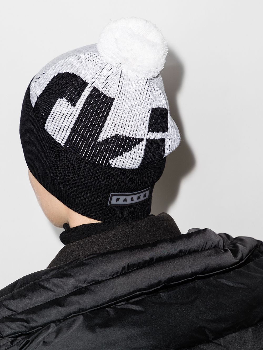 two-tone logo beanie - 2