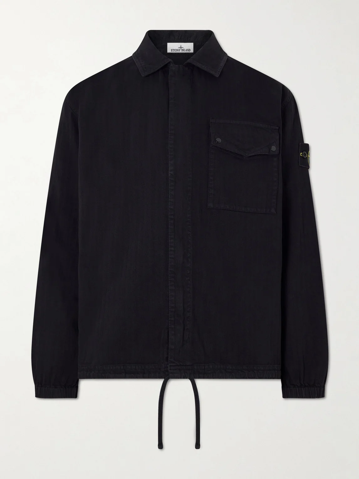 Herringbone Cotton Overshirt - 1