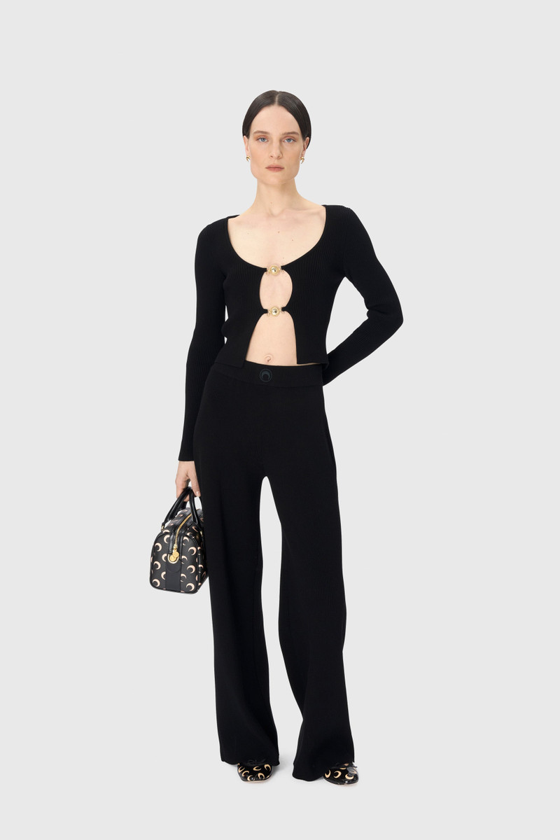 Marine Serre Moon Jewelry Knit Open Cardigan outlook