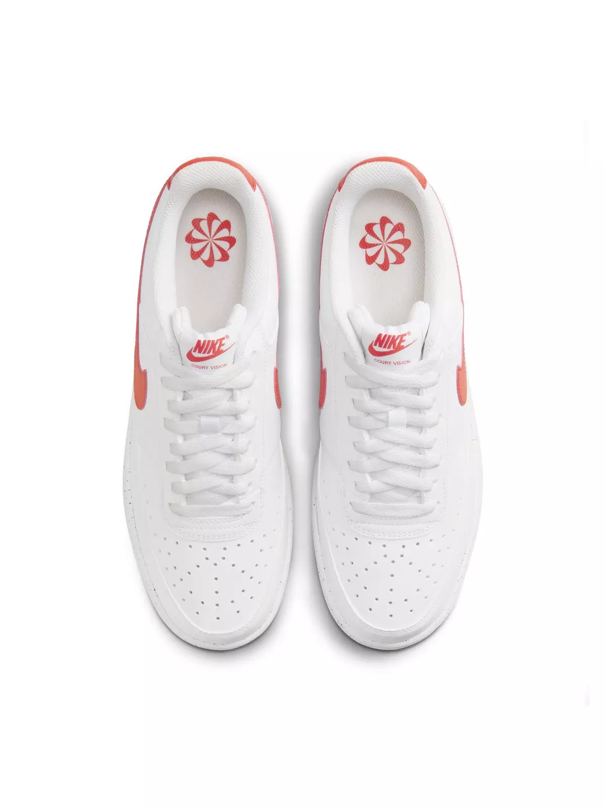 Court Vision Low Next Nature "White/Picante Red" Men's Shoe - 4