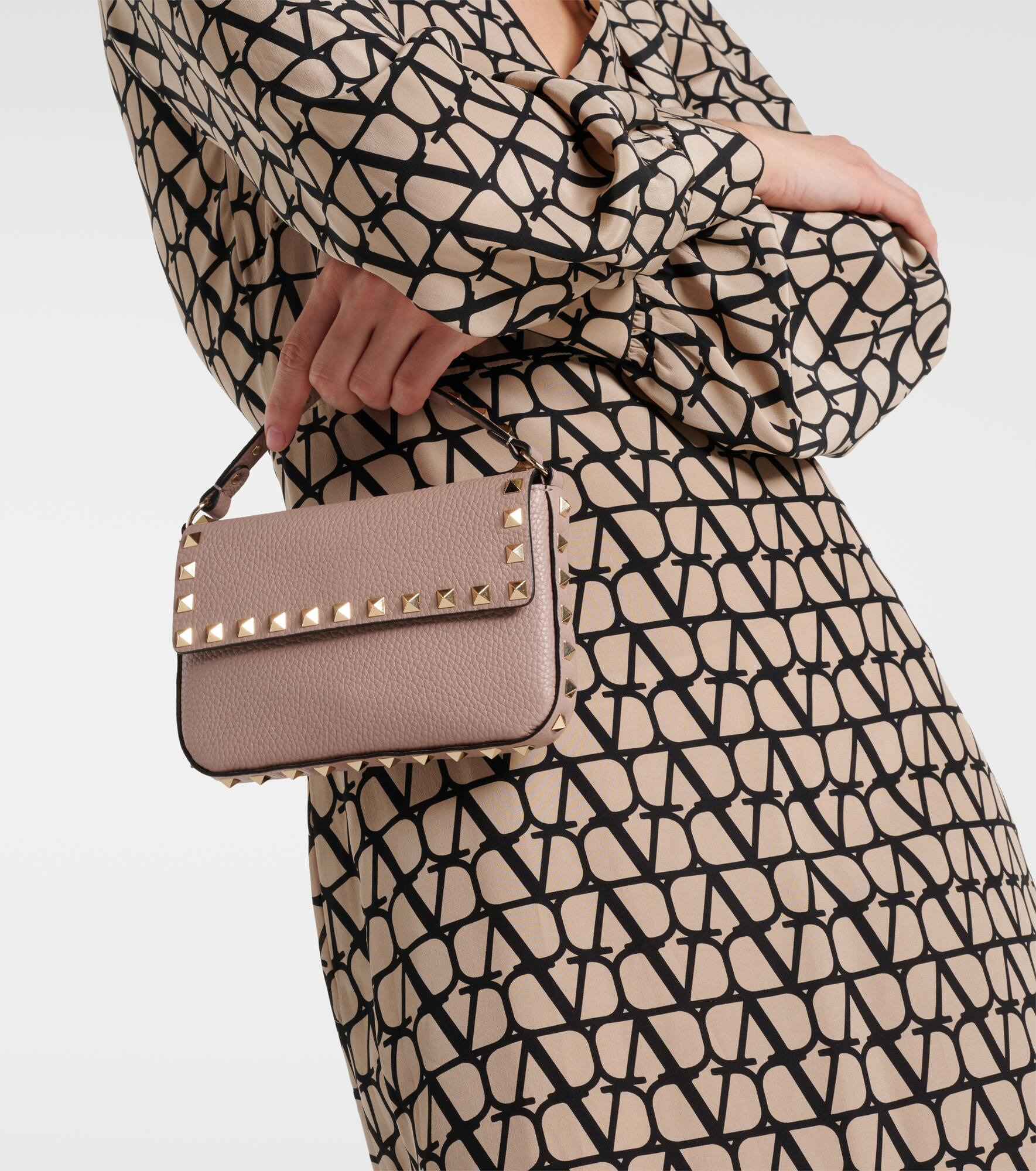 Rockstud Small leather shoulder bag - 7