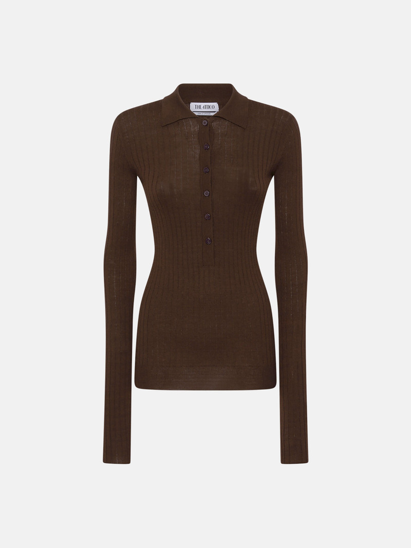 DARK BROWN SWEATER 1