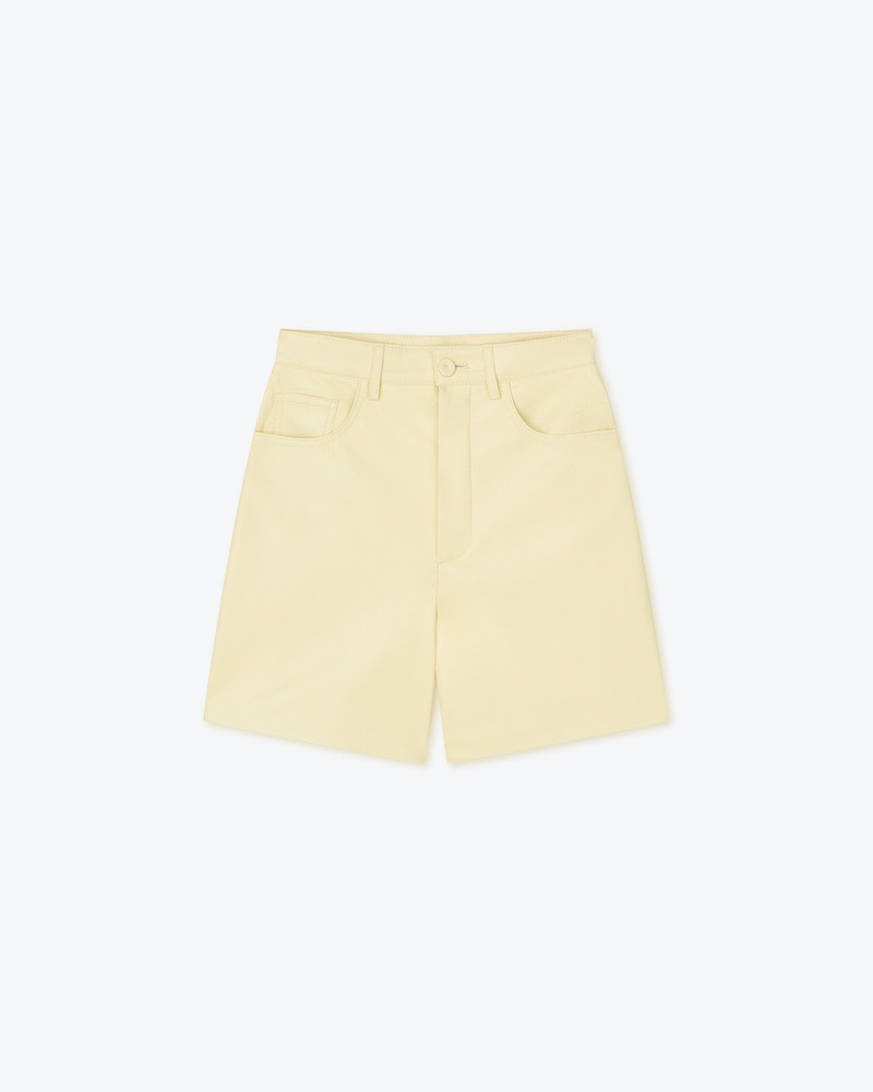 LEANA - OKOBOR™ alt-leather shorts - Moon 1