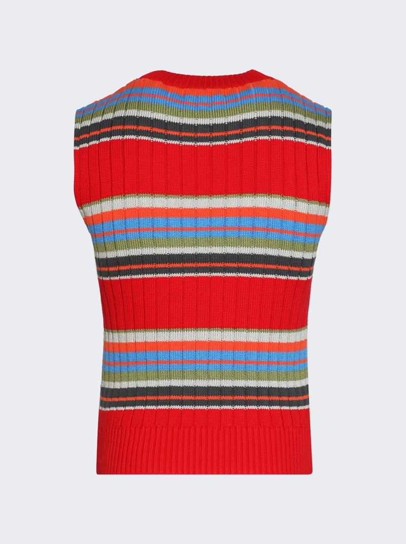 Dries Van Noten Mosaic Sweater Red outlook